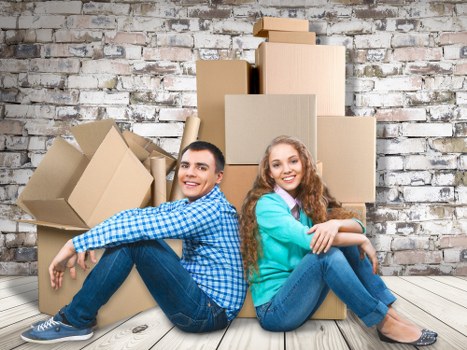 Preparation checklist and packed boxes ready for moving day