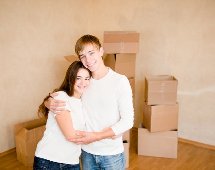 Commercial moving team preparing an office relocation in Longlands