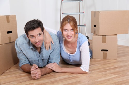 Securing items inside a moving van for transport