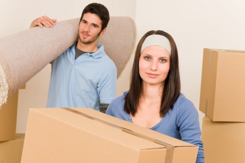 Loading furniture and boxes for a Longlands moving job