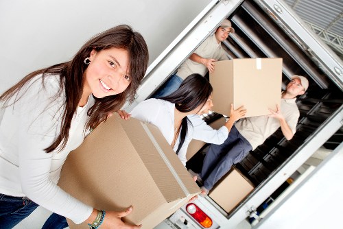 Professional van service handling boxes and household items in Longlands